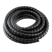 TDR Electric Bicycle Spiral Loom Wire Cover Wrap 2 Meter Black TPU Cable Sleeve for Voilamart Bafang E-Bike Kit Wire Protection Flexible Sleeve