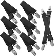 GETAJGHSD 8pcs Boot Clip Ties Dresser Strap Holder Dirt Bike Gear Boot Straps for Jeans Pant Leg Straps for Biking Motorcycle Boot Strap Clips Motorcycle Riding Boot Clips Straps with Clips