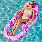 SLOOSH Pool Lounge Float Adult Inflatable Pool Floats Lounger Raft Floaties W...