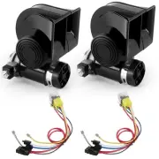 HK Train Air Horn with Compressor, 12V 150DB Snail Electric Car Horn with Aut...