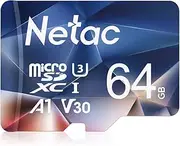 Netac 64GB microSDXC UHS-I Memory Card Up to 100MB/s,U3,A1,V30 for Nintendo Switch, Camera, Drone