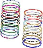 [TOGEVAL] Glass Bead Anklet Beaded Anklet Braided Bracelet Anklet for Women Bracelet for Charms Layered Ankle Chain Style Ankle Chain Gmstone Ankle Bracelets