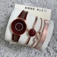 在飛比找蝦皮購物優惠-Anne Klein 時尚經典手環+手錶禮盒 4件組