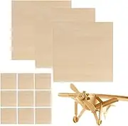 Unfinished Wood Panel Boards, 12 Unfinished Plywood, 12''X12'' Craft Wood Board, Square Canvas Wooden Panel Boards for Painting, Pouring, Arts Use with Oils, Acrylics