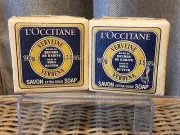 2 x L'Occitane Shea Butter Extra Gentle Verbena Soap 3.5 oz