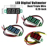 LED Digital Voltmeter Display Voltage 0.28-Inch Display 2.5-30 VDC and 0-100 VDC