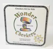 Wonder Checkers Game Educational Kit Fill The Pieces With Prizes Teach Kids New
