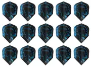 5 New Sets Harrows Rage No. 6 Standard Dart Flights – Ships W/ Tracking - Blue