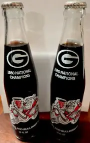 UGA 1980 national championship coke bottle sealed