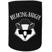 Alcohol Stubby Holder - Breaking Badger - Funny Novelty Birthday Gift Joke Beer Can Bottle