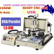 4 Axis CNC6040 Router Engraver Machine DIY Drilling Milling Machine USB/Parallel