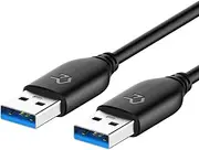 Rankie USB 3.0 Cable, Type A to Type A, 1.8 m (Black)