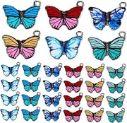 [TEHAUX] Butterfly Pendant Bracelet Charms Nail Art Charms Nail Gems and Charms Butterfly Beads Butterfly Charms Nail Charms Swift Bracelets Charm Bracelet Bead Charms Zinc Alloy