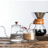 在飛比找樂天市場購物網優惠-1人份手沖咖啡壺套裝組合咖啡過濾分享壺帶碟咖啡杯日式細嘴壺
