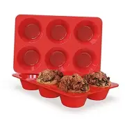 Jumbo Muffin Pans Nonstick 6 Cup(2 Pack) - 3.5 inch Large Muffin Pan -