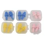 Get a Good Night's Sleep with these Reusable Silicone Ear Plugs 6 Pairs