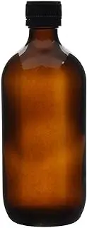 25x 500ml Amber Glass Bottles + Tamper Evident Cap - Empty Essential Oil - Bulk