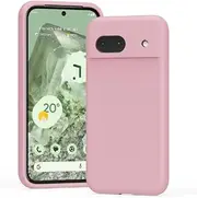 [ZUSLAB] Case for Pixel 8a Real Liquid Silicone Anti-Scratch Gel Rubber Shockproof Cover with Soft Microfiber Lining Drop Full Protection for Google (2024) - Pink