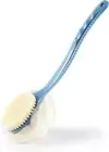 Shower Body Brush with Bristles and Loofah, Back Scrubber Bath Mesh Sponge