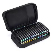 60 Slots Art Marker Carrying Case Lipstick Organizer Canvas Markers Holder