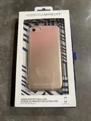 Rebecca Minkoff iPhone 6/7/8 sheer protection case Clear & Gold Ombré