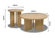 OLIVIER Set of 2 Coffee Tables