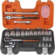 Bahco S240 - Socket Set 1/2" Drive 24 Piece Metric