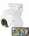 CB8 2K Wireless PTZ Home Security Camera, Battery/Solar Powered WiFi Camera,