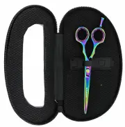 Ninja Swordsman Professional Titanium 5.5" Hair Cutting Shears in case