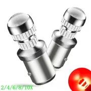1157 LED Bulbs Super Red Tail Stop Brake Turn Signal Light 2357 7528 BAY15D 2/8x (for: Opel)