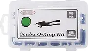 BUSY-CORNER 166 Pieces Scuba O-Ring Kit 12 Sizes Scuba Diving Rubber Orings, for Dive Hoses Ring Diving Dive Gear Equipment Scuba Tanks