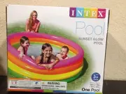SHIPS FREE Intex Sunset Glow Inflatable Pool, 66in x 18in