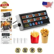 Commercial 8-Channel Digital Kitchen Timer with Loud Alarm for Precise Cooking