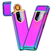 Electronic Lighter, Cool USB Rechargeable Lighter Touch Ignition Cycle Chargi...