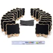Mini Chalkboard Signs, 20 Pack Small Chalkboard Labels Table Signs with Easel...