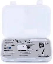 ANCLLO 15 pcs Sewing Machine Presser/Walking Feet Kit for the Brother, Babylock, New Home, Janome, Elna, Toyata, Singer, Elna, Simplicity, Necchi, New Home, Kenmore