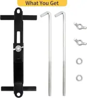 Battery Hold Down Kit Universal, Cross Bar with 9.4" J Bolts Heavy-Duty Clamps