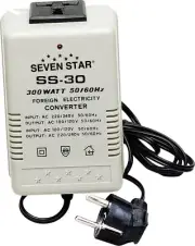 SevenStar SS-30 300 Watt Voltage Transformer Up/Down 110V to 220V Power Converte