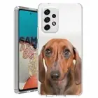 For Samsung Galaxy A23 5g A52 A53 TPU Case Cover+Glass(doxie dachshund)