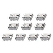 USB 3.1 Connector PCB 16 Pin DIP 180 Degree Type-C Female 3A Silver Black 30Pcs