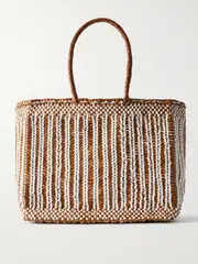 [Dragon Diffusion] Dragon Diffusion - Bali Basket Woven Leather Tote - Tan - One size One size Brown