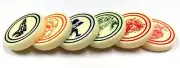 Carrom Indoor Game Set Of 2 Strikers In Assorted Colors & Designs