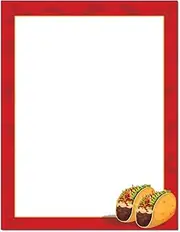 Taco Tuesday Letterhead Laser & Inkjet Printer Paper (25 Sheets)