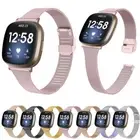 Stainless Steel Metal Mesh Watch Band Strap Wristband For Fitbit Versa 4/Sense 2