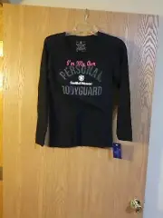 SMITH & WESSON Long Sleeve T Shirt "I'm My Own Personal Bodyguard" Women's S NWT