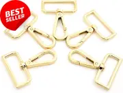 15 Pcs Metal Swivel Lobster Clasp Push Gate Snap Hooks for DIY Crafts