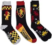 [Harry Potter] Gryffindor Ravenclaw Slytherin Hufflepuff House Men's Crew Socks 3 Pair Pack