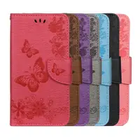 在飛比找蝦皮商城優惠-紅米 Note 7 8 Pro 皮革保護套蝴蝶造型花紋手機套