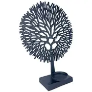 Handcrafted Tree of Life Aluminum Candle Holder Unique And Stylish Black Home Decor NEW