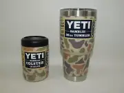 NEW Yeti Rambler 30oz & 12oz Colster Tumbler BUNDLE Tan Duck Camo RARE SOLD OUT